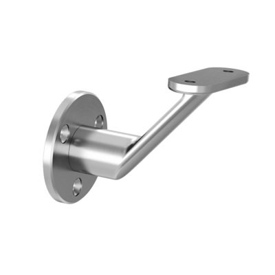 Q RAILING - HANDRAIL WALL BRACKET FOR WALL MOUNTING, MOD 0126, DIA 25MM, STAINLESS STEEL 304 INTERIOR, SATIN [PK2] [130126-000-12] [13012600012]