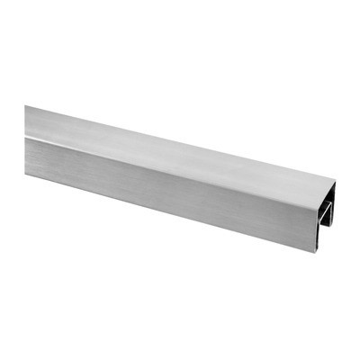 Q RAILING - CAP RAIL, RECTANGULAR, 40X40MMx1.5MM, L=5000MM, U=24MM, STAINLESS STEEL 304 INTERIOR, SATIN [1369240405012] 136924-040-050-12 
