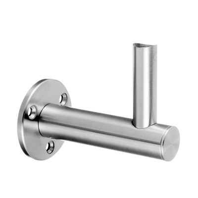Q RAILING - HANDRAIL WALL BRACKET ADJUSTABLE FOR WALL MOUNTING, MOD 0149, TUBE RECEPTION 42.2MM/48.3MM, STAINLESS STEEL 316 EXTERIOR, SATIN [PK2] [140149-044-12] [14014904412]