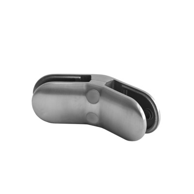 Q RAILING - GLASS CONNECTOR, ANGLE 135 DEGREE, MOD 28 EXCL. RUBBER INLAY, STAINLESS STEEL 316 EXTERIOR, SATIN [1428801312] - 142880-13-12