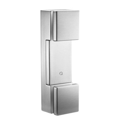 Q RAILING - BLOCK GLASS ADAPTER, GLASS THICKNESS 12-21.52MM, STAINLESS STEEL 316, SATIN EXTERIOR [14476212] 144762-12