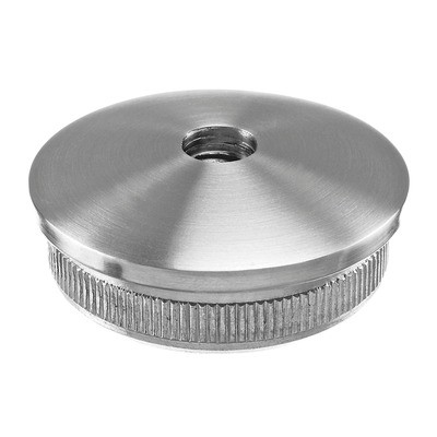 Q RAILING - ARCHED END CAP, EASY HIT, M10 THREAD, TUBE DIA 48.3MM, STAINLESS STEEL 316, SATIN EXTERIOR [PK2] [145735042] 145735-042