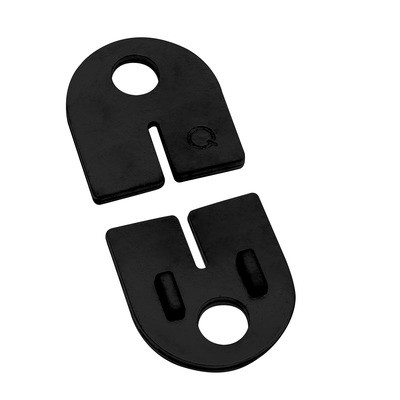 Q RAILING - RUBBER INLAY FOR CLAMP MOD 25, FOR 6.76MM GLASS THICKNESS [PK 8] [205025-07] [20502607]