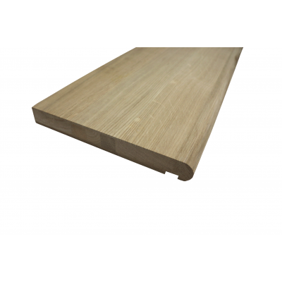 Nosed and Grooved Engineered Oak Tread - 1.0m x 32mm x 270mm