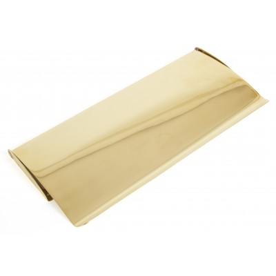From The Anvil - Polished Brass Small Letter Plate Cover 33061