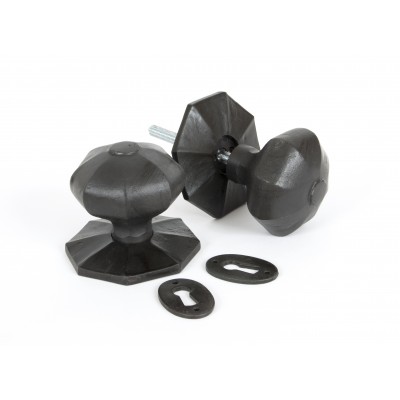 From The Anvil - Beeswax Large Octagonal Mortice/Rim Knob Set 33064