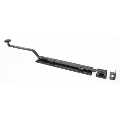 From The Anvil - Black 10" French Door Bolt 33114