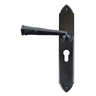 From The Anvil - Black Gothic Lever Euro Lock Set 33277