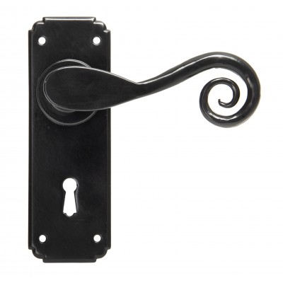 From The Anvil - Black Monkeytail Lever Lock Handle Set 33279