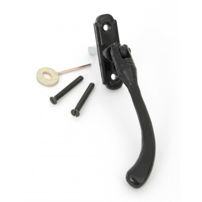 From The Anvil - Black Locking Peardrop Espagnolette Fastener - Left Hand - 33297