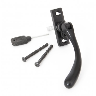 From The Anvil - Black Slim Peardrop Espagnolette Fastener - Left Hand - 33331