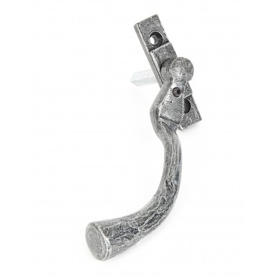 From The Anvil - Pewter Large 16mm Peardrop Espagnolette Fastener - Left Hand - 33344