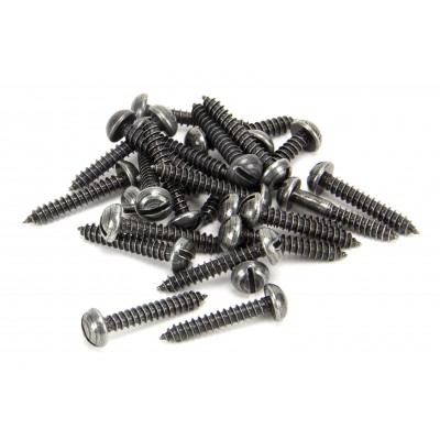 From The Anvil - Pewter 8 x 1" Round Head Screws (25) 33433