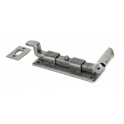 From The Anvil - Pewter 4" Cranked Door Bolt 33659