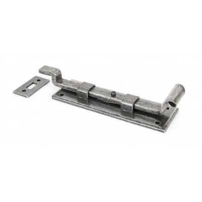 From The Anvil - Pewter 6" Cranked Door Bolt 33662