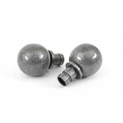 From The Anvil - Pewter Ball Curtain Finial (Pair) 33734