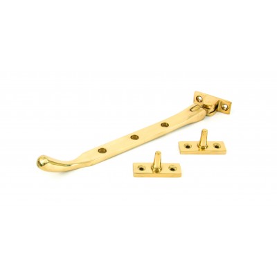From The Anvil - Polished Brass 8" Peardrop Stay 33749