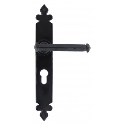 From The Anvil - Black Tudor Euro Lever Lock 47mm Centre 33827