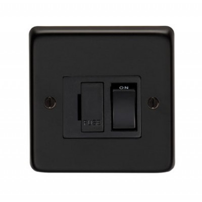 From The Anvil - Matt Black 13 Amp Fused Switch 34208/2