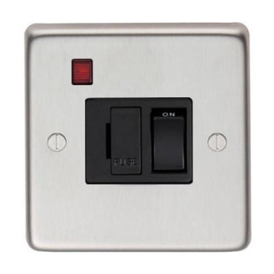 From The Anvil - Stainless Steel 13 Amp Fused Switch + Neon 34209/1