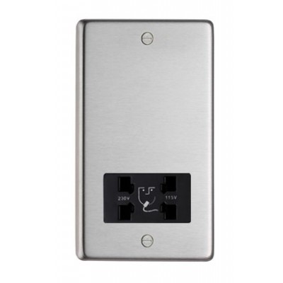 From The Anvil - Stainless Steel Dual Volt Shaver Socket 34232/1