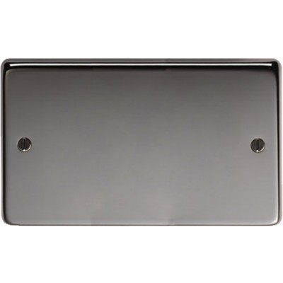 From The Anvil - Brushed Nickel Double Blank Plate 34234
