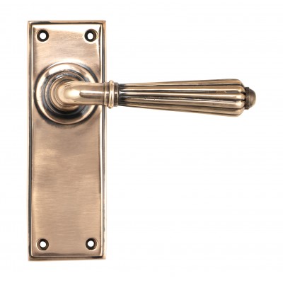 From The Anvil - Polished Bronze Hinton Lever Latch Set 45335
