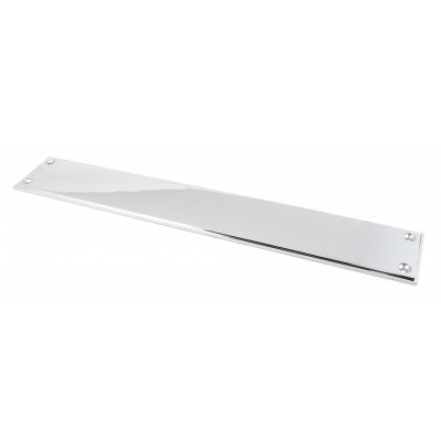 From The Anvil - Polished Chrome 425mm Art Deco Fingerplate 45385