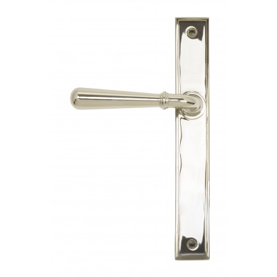 From The Anvil - Polished Nickel Newbury Slimline Lever Espagnolette Latch Set 45430