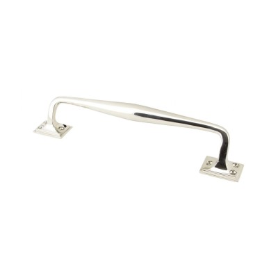 From The Anvil - Polished Nickel 300mm Art Deco Pull Handle 45458