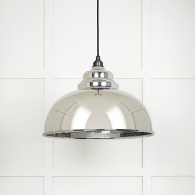 From The Anvil - Hammered Nickel Harborne Pendant 45472
