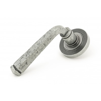From The Anvil - Pewter Avon Round Lever On Rose Set (Beehive) 45633