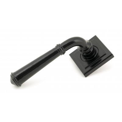 From The Anvil - Black Regency Lever On Rose Set (Square Rose) 45638