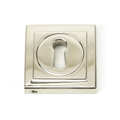 From The Anvil - Polished Nickel Round Escutcheon (Square) 45694