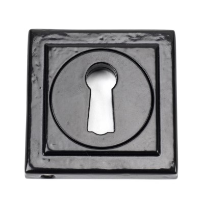From The Anvil - Black Round Escutcheon (Square Rose) 45698