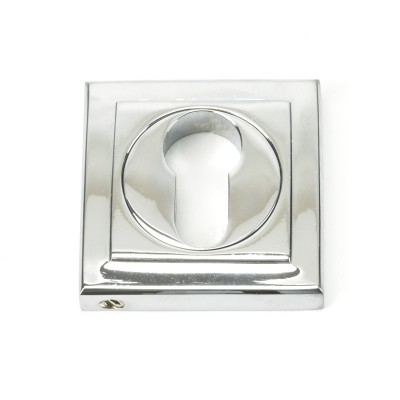 From The Anvil - Polished Chrome Round Euro Escutcheon (Square) 45714