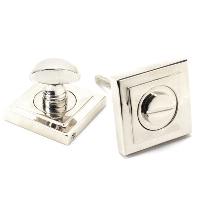 From The Anvil - Polished Nickel Round Thumbturn Set (Square) 45742