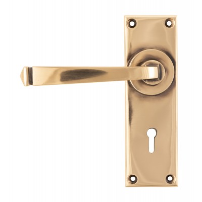 From The Anvil - Polished Bronze Avon Lever Lock Set 45787