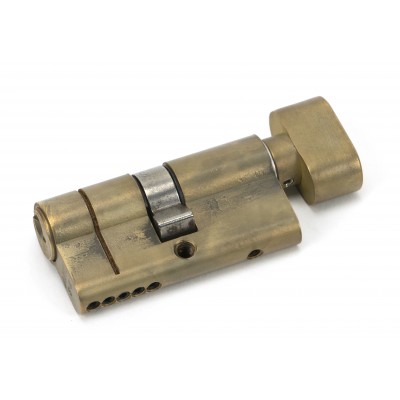 From The Anvil - Aged Brass 30/30 5-Pin Euro Cylinder/Thumbturn KA 45867