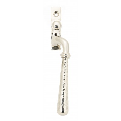 From The Anvil - Polished Nickel Hammered Newbury Espagnolette Fastener - Right Hand - 45917