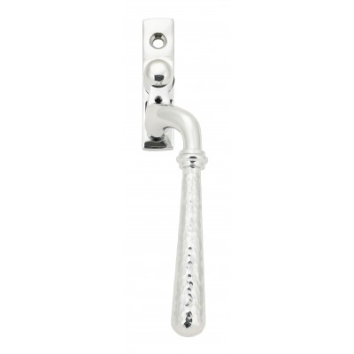 From The Anvil - Polished Chrome Hammered Newbury Espagnolette Fastener - Right Hand - 45919