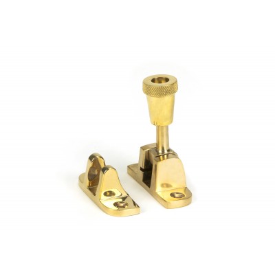 From The Anvil - Polished Brass Brompton Brighton Fastener (Radiused) 45942