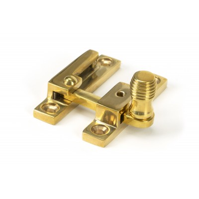 From The Anvil - Polished Brass Beehive Quadrant Fastener - Narrow 45992