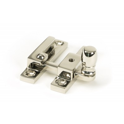 From The Anvil - Polished Nickel Mushroom Quadrant Fastener - Narrow 45998