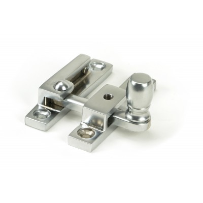 From The Anvil - Satin Chrome Mushroom Quadrant Fastener - Narrow 46015