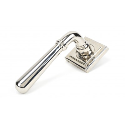 From The Anvil - Polished Nickel Newbury Lever On Rose Set (Square) 46060