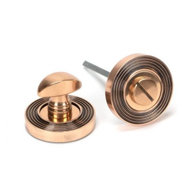 From The Anvil - Polished Bronze Round Thumbturn Set (Beehive) 46111