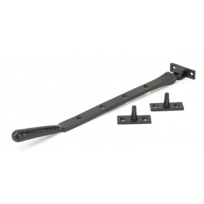 From The Anvil - Aged Bronze 10" Hammered Newbury Stay 46154