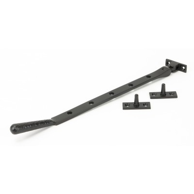 From The Anvil - Aged Bronze 12" Hammered Newbury Stay 46155