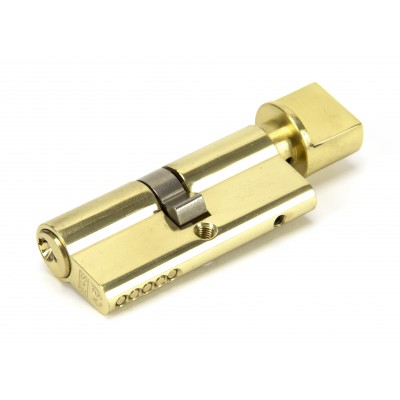 From The Anvil - Lacquered Brass 35/35 5-Pin Euro Cylinder/Thumbturn KA 46272